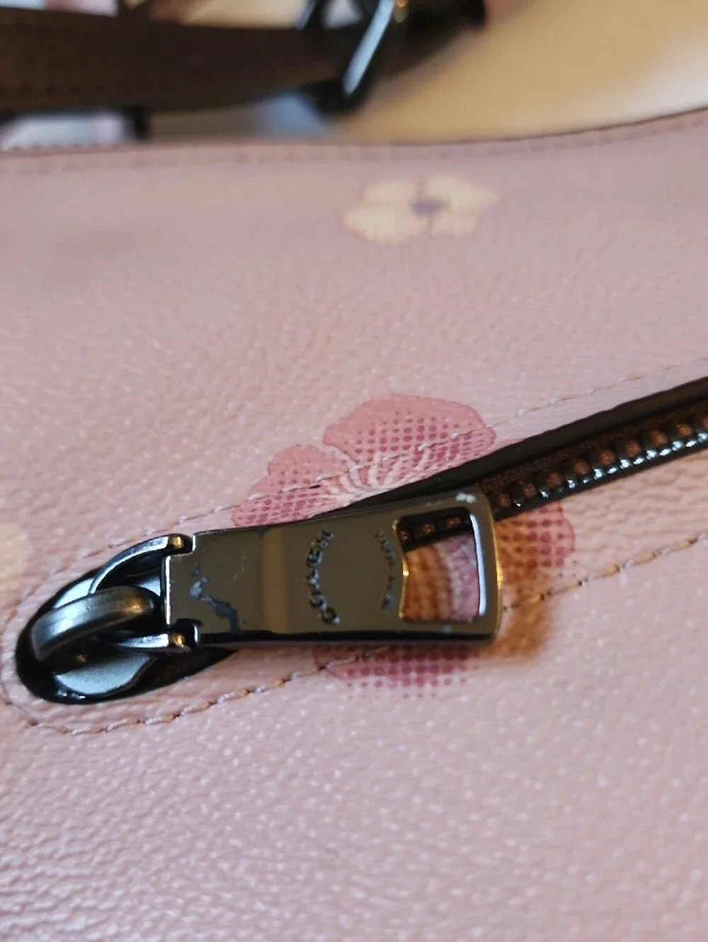 Coach Chaise Leather Crossbody Featuring a Pansy Print.